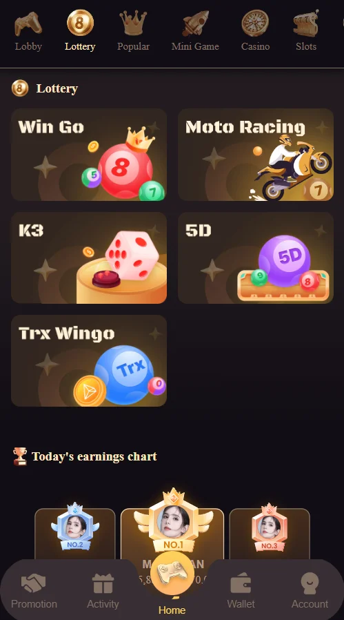 Colour prediction games on Tashan win